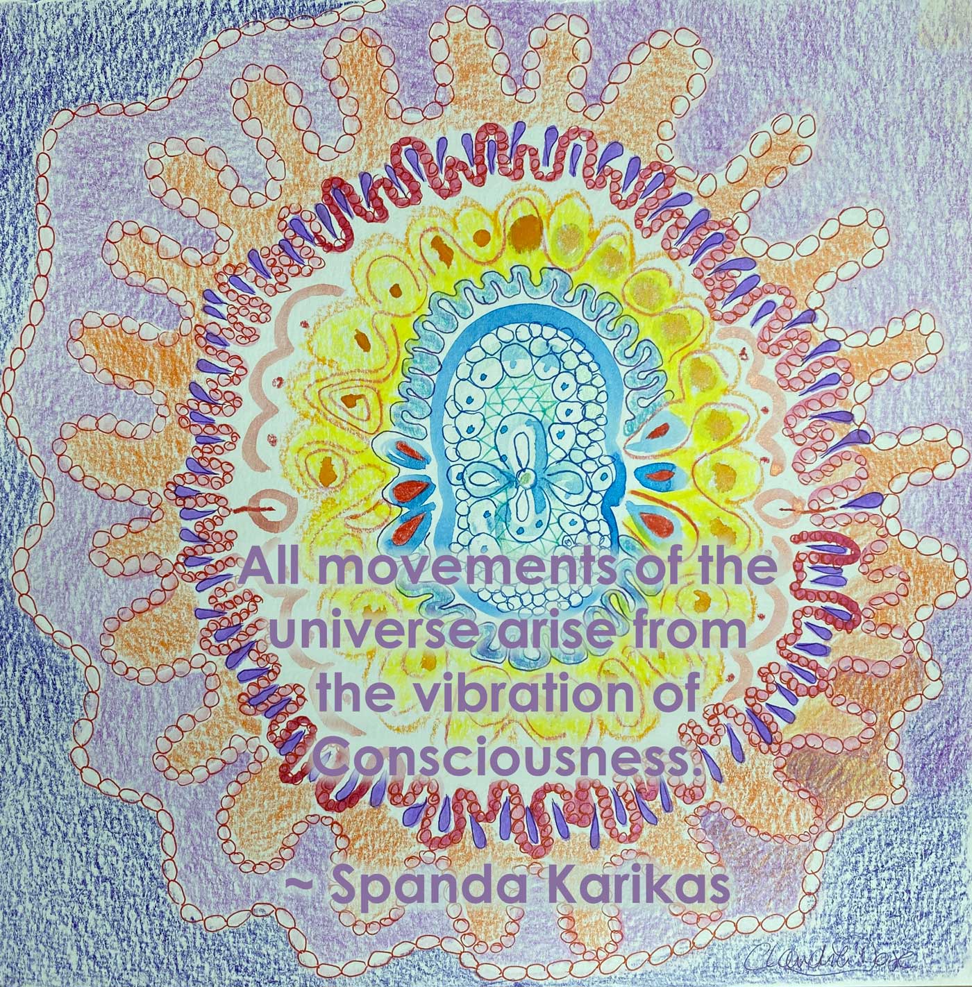 When a Mandala Returns to the Center