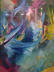 painting in process… and musing about certainty…