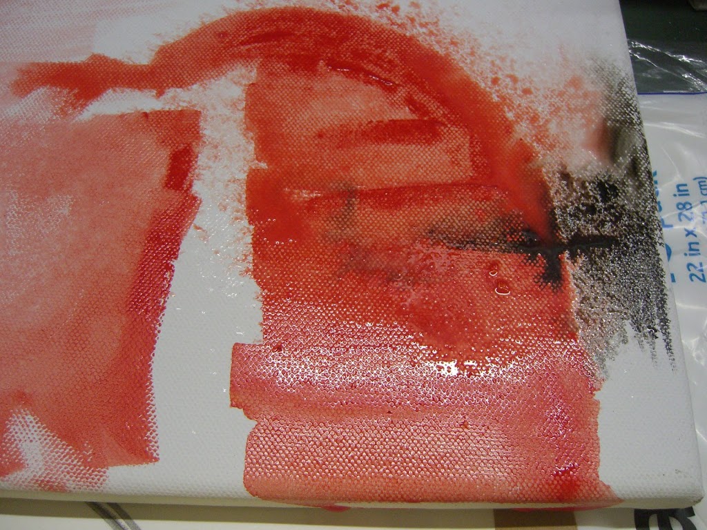 Getting the canvas wet… Getting the canvas wet…