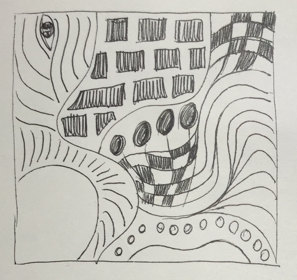 Finding my way back to the line with doodling