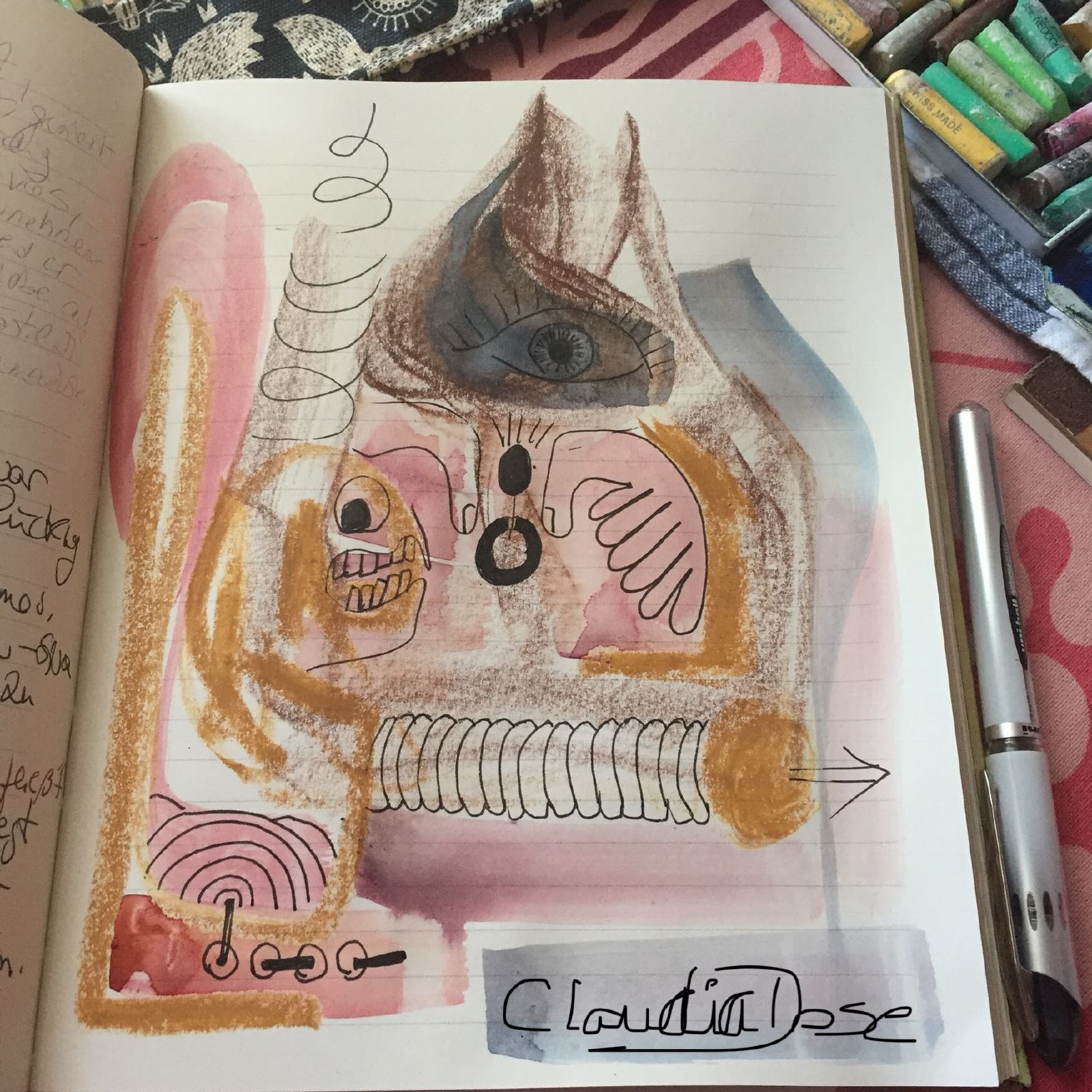 Art journaling while doing Ayurvedic Panchakarma (cleanse)