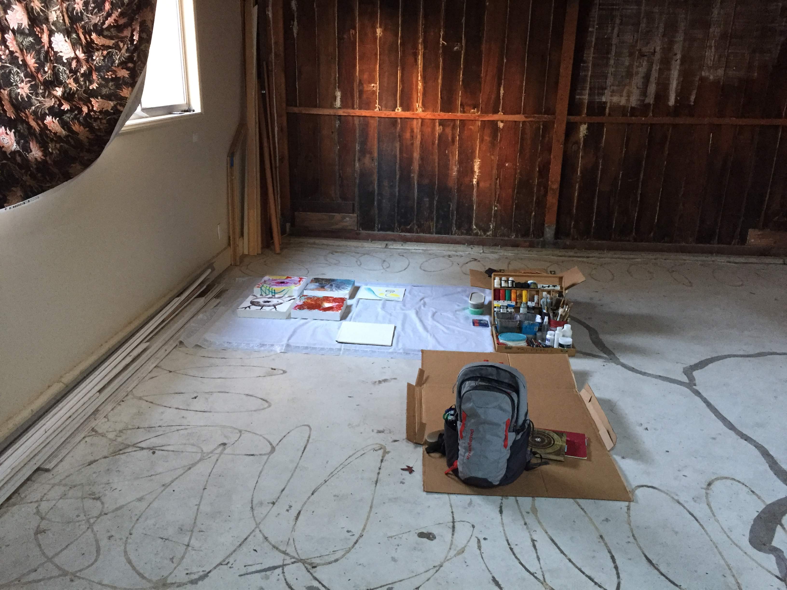 My first rented art space – “a room of one’s own”