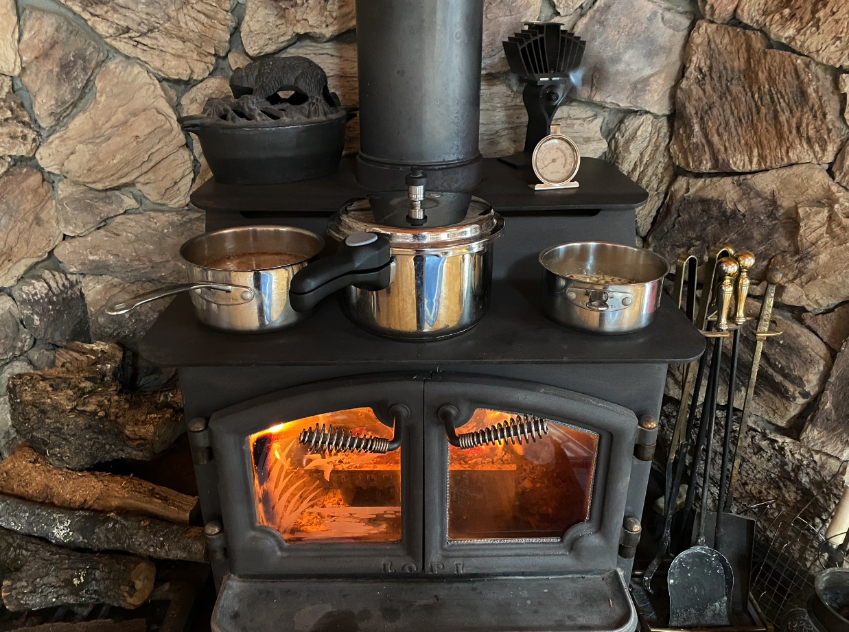 keeping the wood stove going and painting updates…
