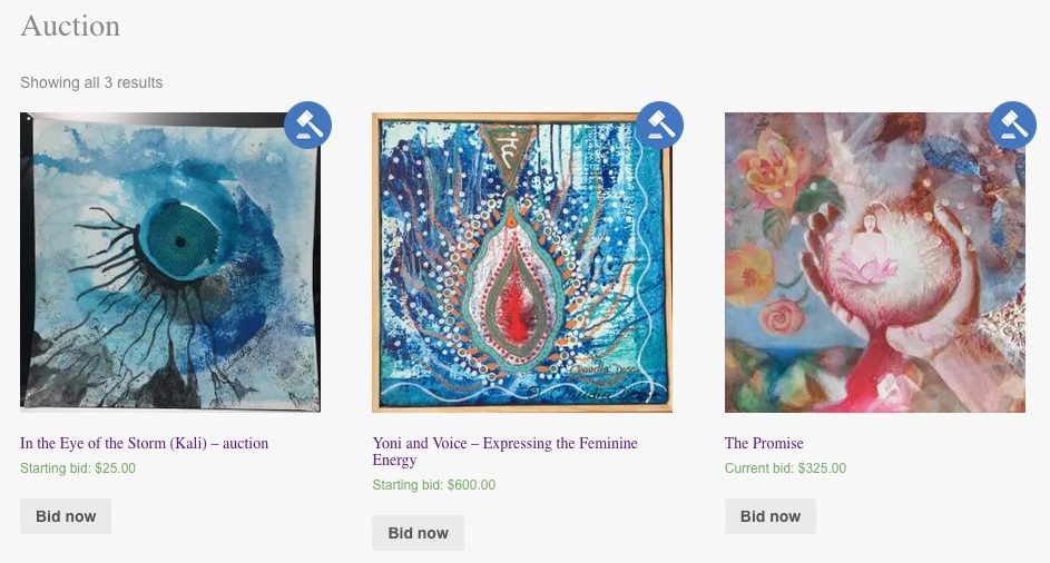 Auction for trees and spirituality – painting to benefit the causes I am most passionate about