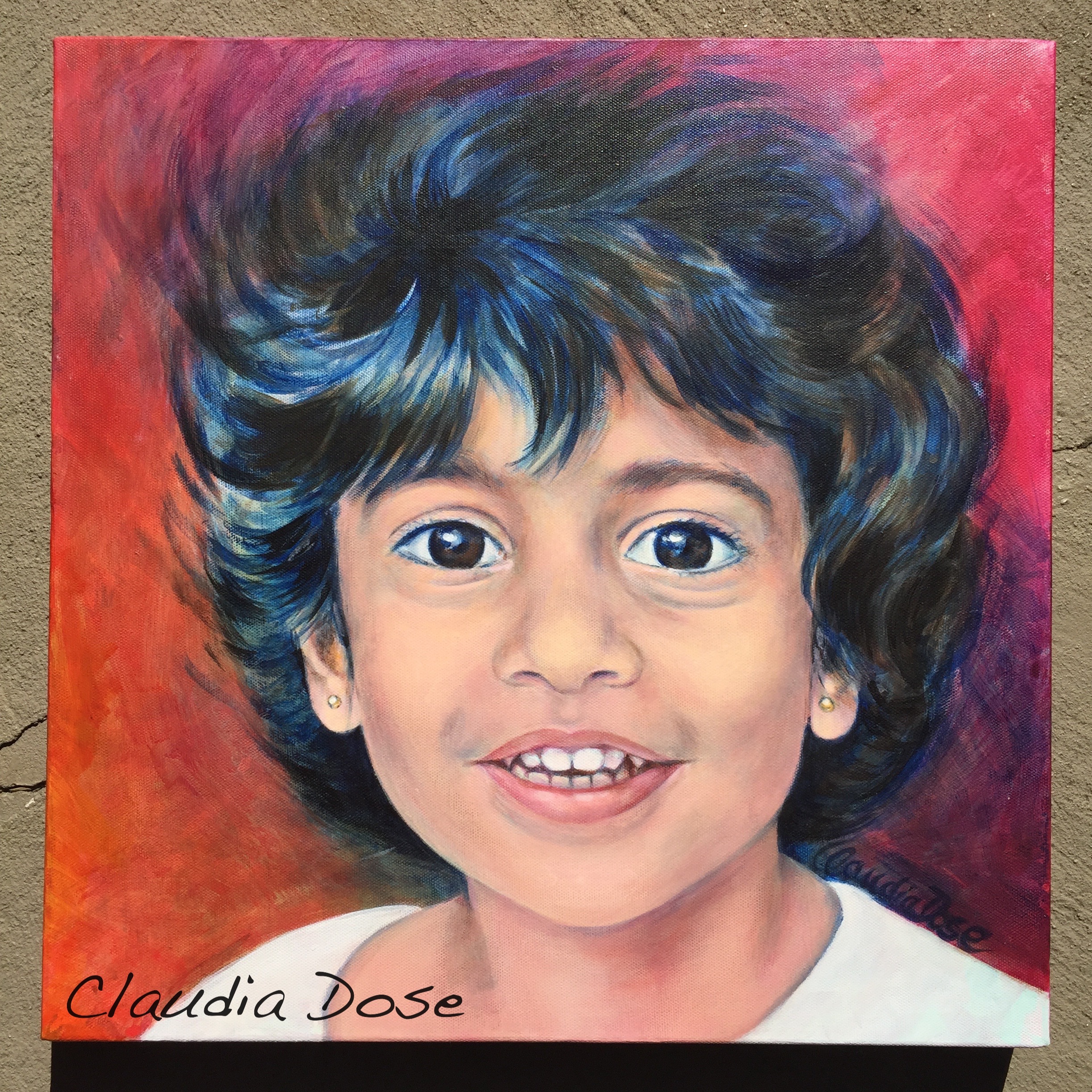 Painting of a Young Girl