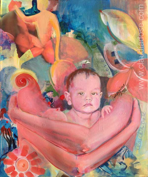 Hugging my inner child – while painting a toddler